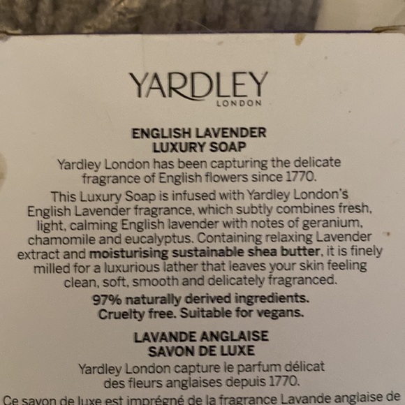 Indigo Grey Throw Blanket, luxury lavender body soap, Lavender sleep mask - Picture 9 of 12